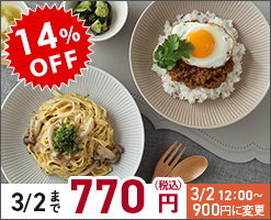 リムが美しいおしゃれなプレート