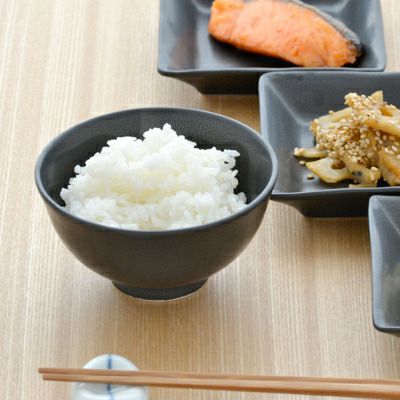 ゆらぎ茶碗 黒マット 【inBASIC BLACK】