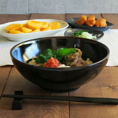 福井クラフト18cm 超耐熱ラーメン鉢 ゆず天目　18杯＋黒タタキ　4杯 000000016669-01.jpg?size=l&w=