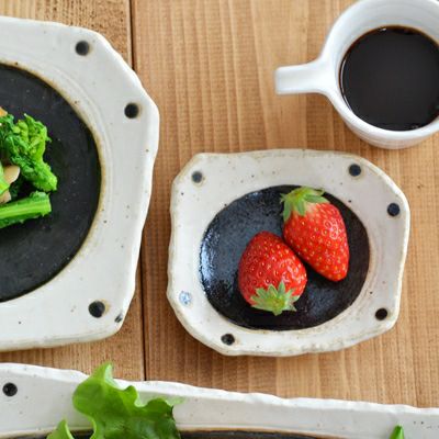 変形小皿 和黒 （アウトレット込み）