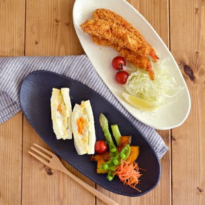 和食器 長皿 楕円 minoruba