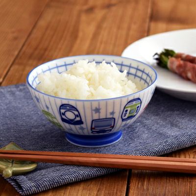 子供茶碗 電車大好き 男の子用