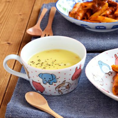 スープカップ 動物大好き 女の子用