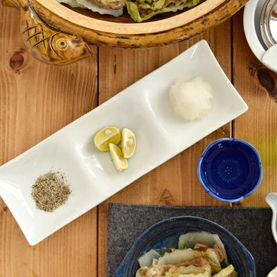 ビュッフェプレート 3品皿 ホワイト