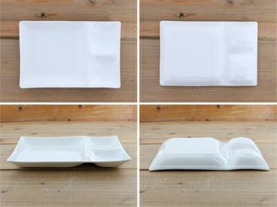 グッドデザイン賞受賞のおしゃれな仕切り皿。ランチプレートに最適