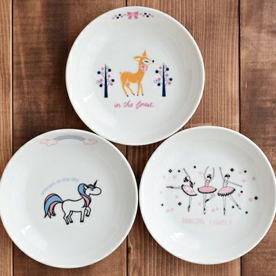 こどもカレー皿 軽量 16.5cm 女の子用 TOTOY