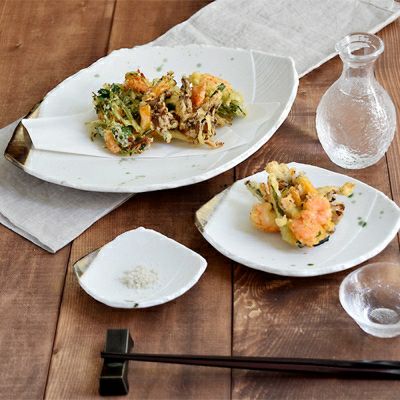 高級感ある金彩おりべシリーズの大皿。盛り皿や大皿料理、ワンプレート