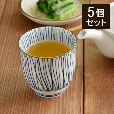 和風皿8枚と湯飲み10個セット 十草模様がおしゃれな湯呑み5個入りの食器セット。家族用、業務用に