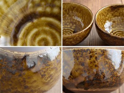イラボ（伊羅保）のおしゃれな丼ぶり。大サイズはうどんやラーメン鉢に
