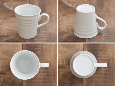 シンプルなコーヒーカップ。自宅以外にカフェや飲食店の業務用食器にも