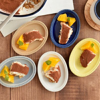 小皿 ドットオーバルプレート12cm