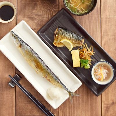 龍峰窯★味楽染付長角皿揃★焼き魚皿★刺身皿★サンマ皿★足付き★5枚組 000000024259-01.jpg?size=l&w=