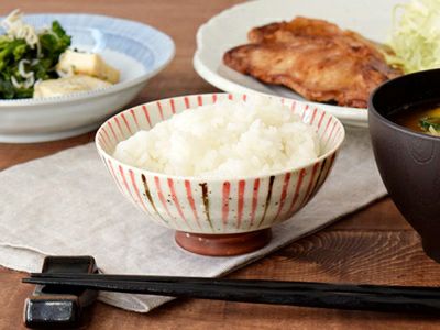 上品で優しい和のお茶碗。ペア食器で使える、十草模様のおしゃれなご飯