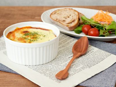 【ヴィンテージ】木製スプーンラック(64本分) おしゃれな木製スプーン。カレーやオムライスなどのメイン料理、スープ