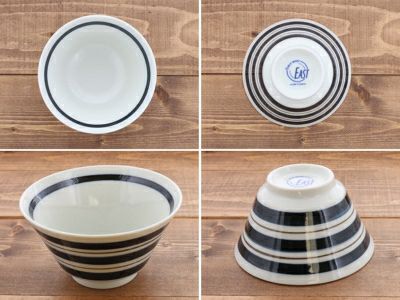 シンプルモダンな和食器。人気のボーダーお茶碗