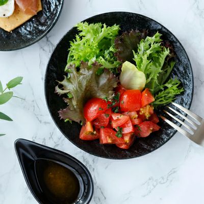 プレート 15cm スレート調 ブラック