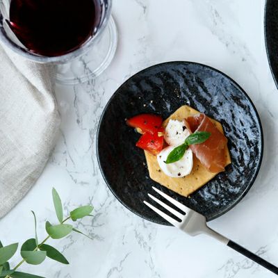 プレート 11cm スレート調 ブラック