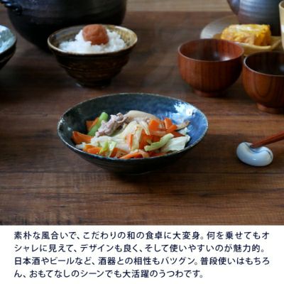 和食が映える渋みカラーの和食器