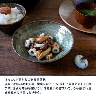 和食が映える渋みカラーの和食器