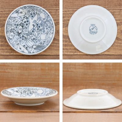 家族みんなで楽しく使える、おしゃれな絵柄プレート。