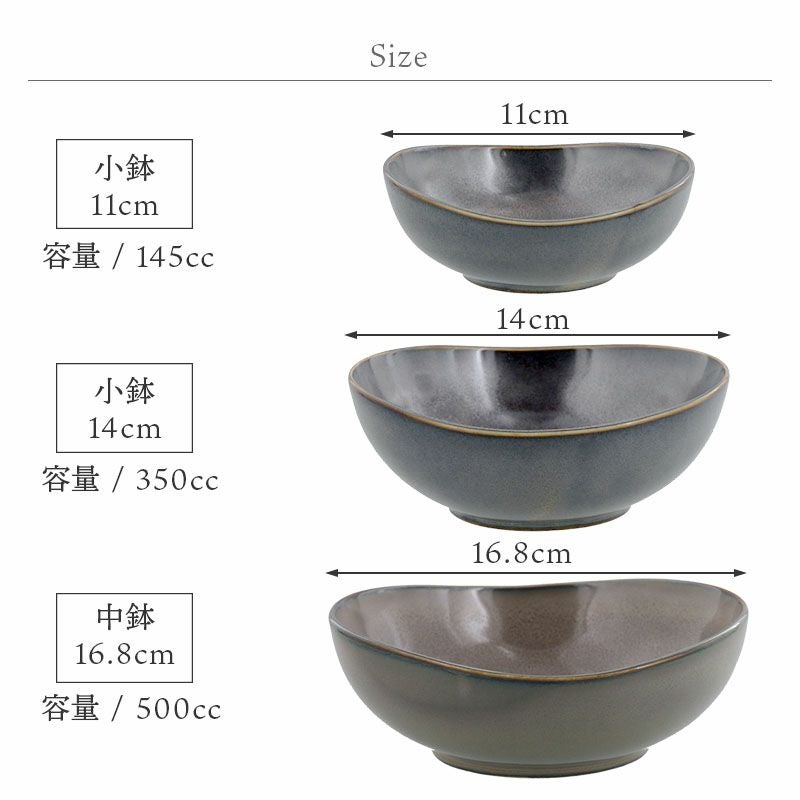 上品ながら使いやすい和食器シリーズの7点セット。