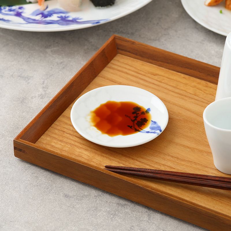 【昭和レトロ】呉須刷毛 22cm 付出皿 18枚セット 未使用 飲食店 居酒屋 焦がし呉須｜6寸皿【natural69】公式オンラインショップ