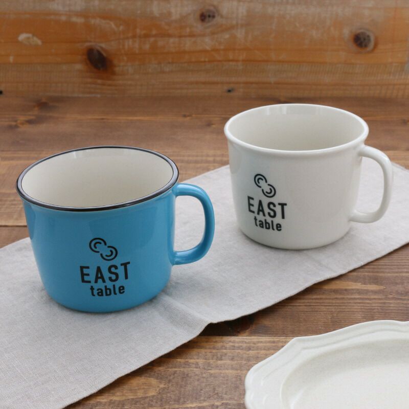 EAST table ホーロー風マグカップ 390cc
