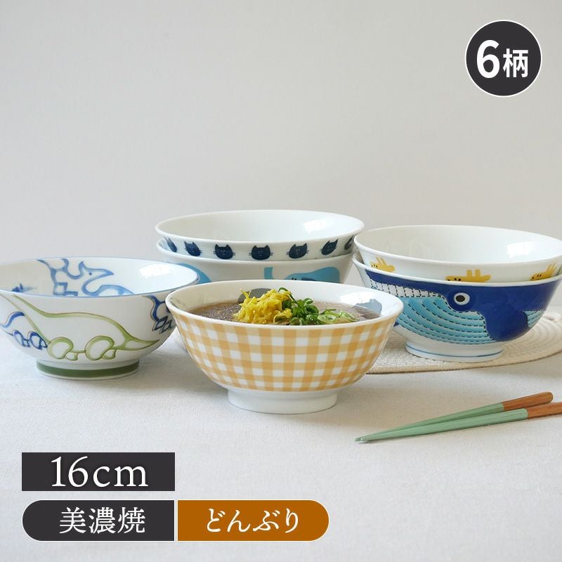 こどもラーメンどんぶり 16cm KIDSアニマル