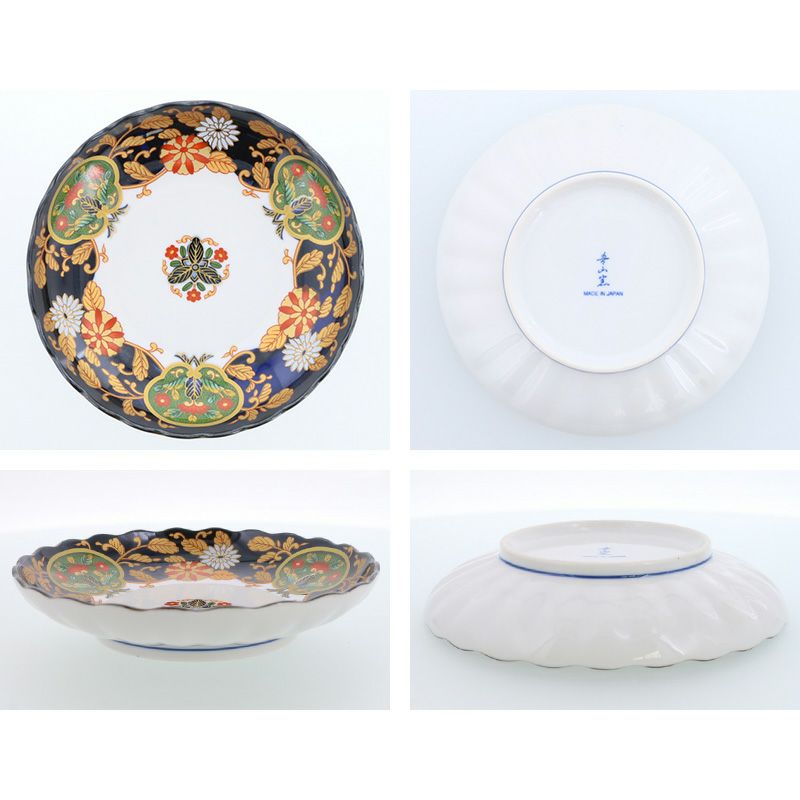 菊の柄が施された美しい中皿