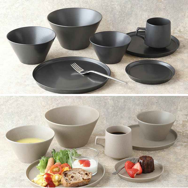 シンプルで洗練されたカフェ風食器