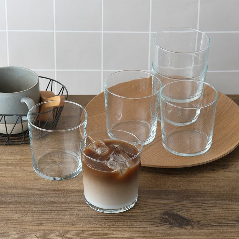カフェ風、おしゃれなシンプルグラス6点セット