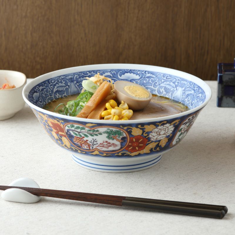 三色牡丹 美濃焼　ラーメンどんぶり&中華皿セット まとめ売り 000000031828-02.jpg?size=l&w=