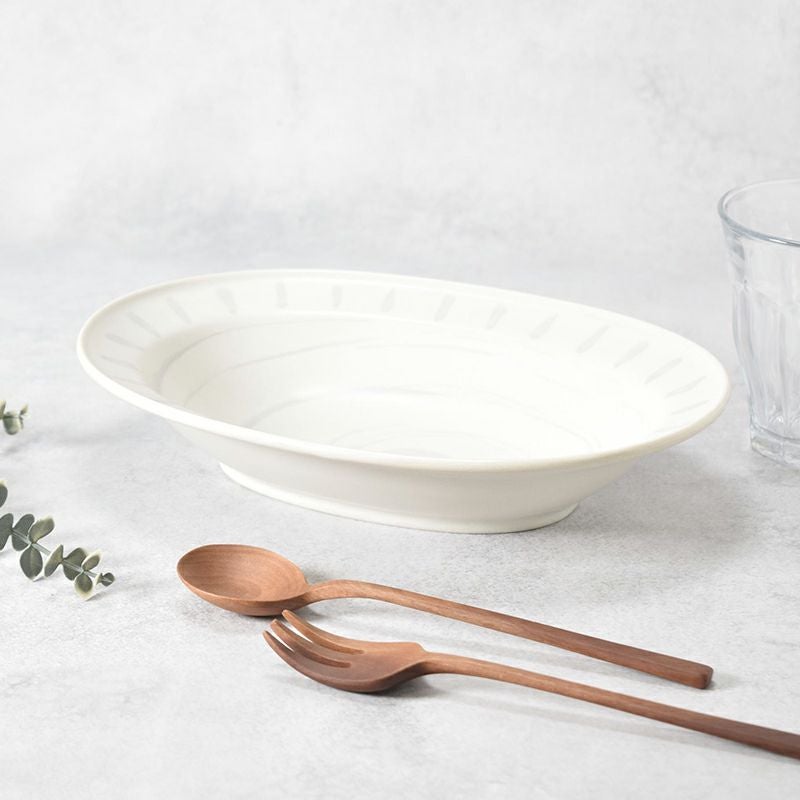 楕円鉢 23.5cm バース