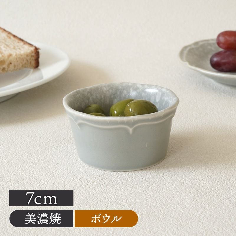 ミニボウル 7cm 細雪 ささめゆき グレー
