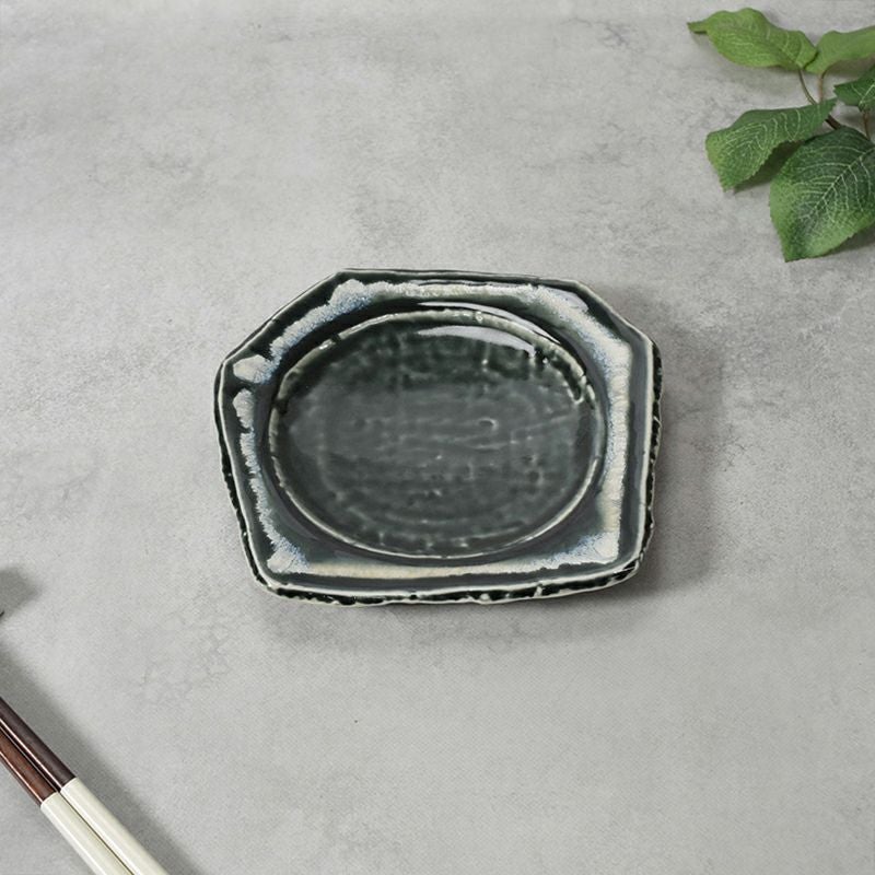 取り皿 16cm 黒部 ちぎり型 和食器