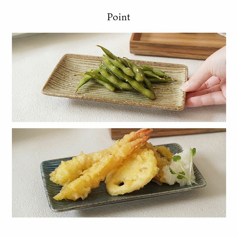 毎日の食卓に馴染むシンプルな長皿