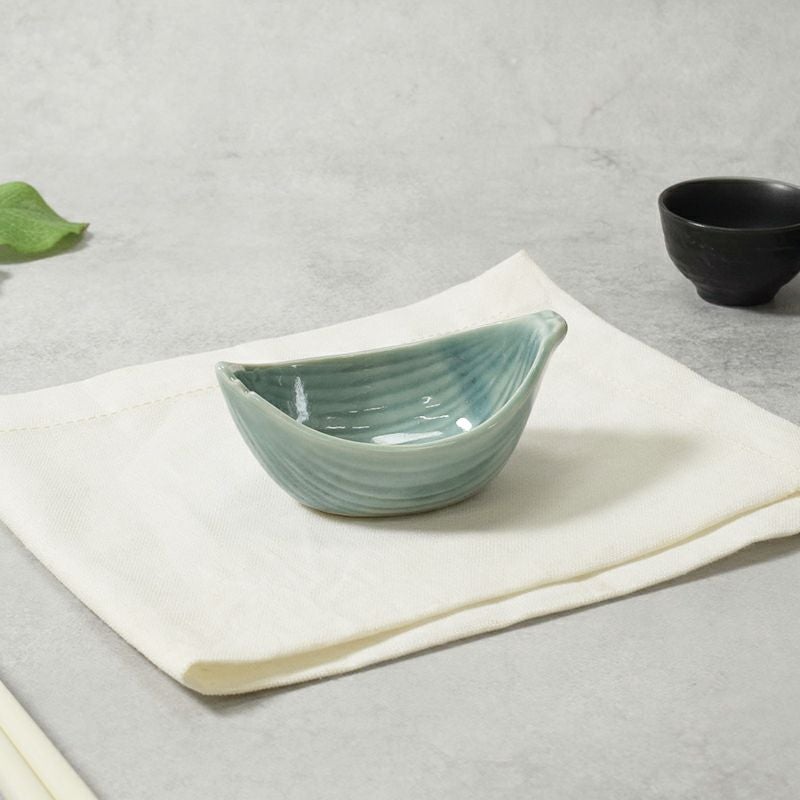 笹舟小付 10.5cm 青磁 美濃焼