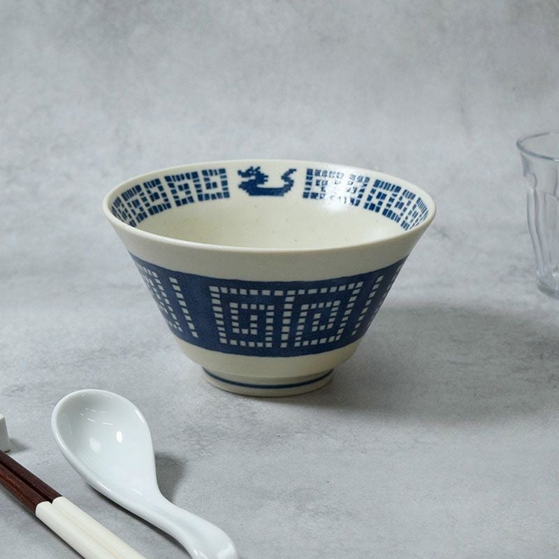 ラーメンどんぶり 16.8cm 雷紋龍 中華食器