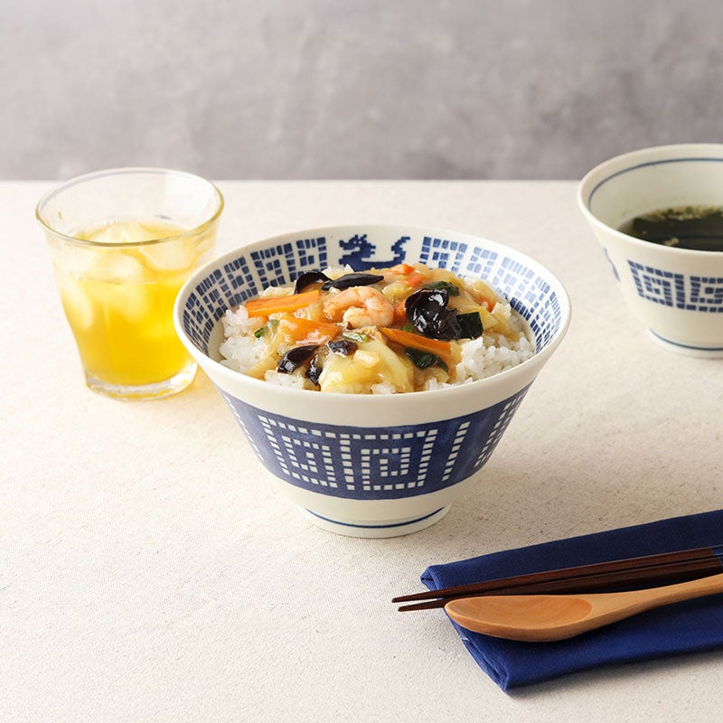 中華柄がかわいいラーメンどんぶり