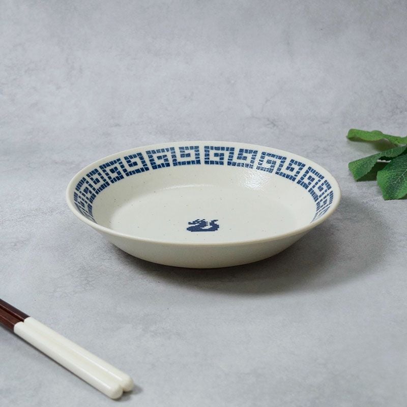 深皿 20.7cm 雷紋龍 中華食器