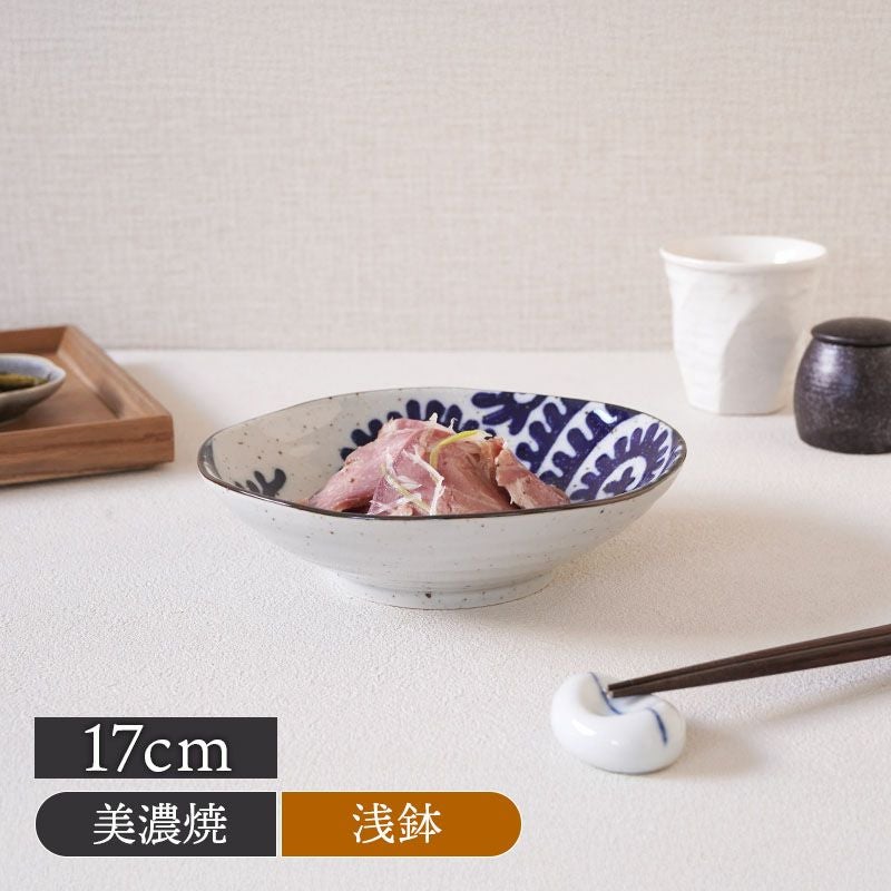 浅鉢 17cm 太タコ唐草