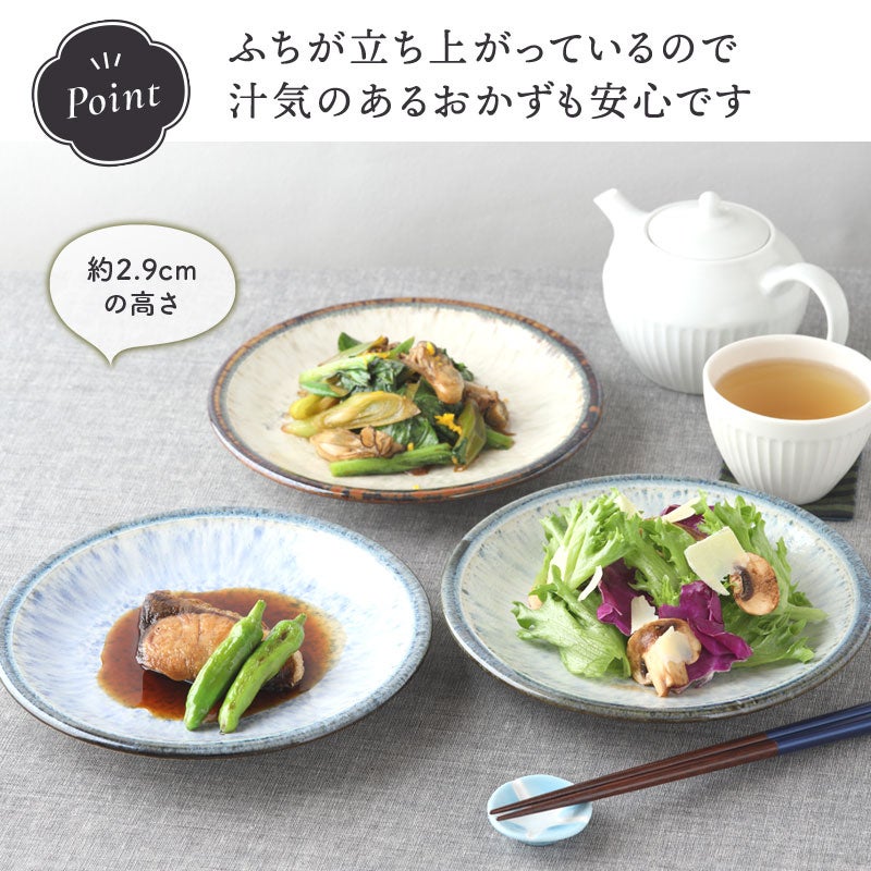 手造りのような温かみのある盛皿。