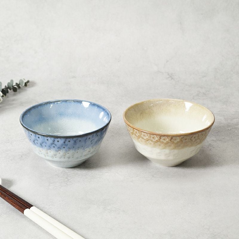 お茶碗 スモークリース 印花型