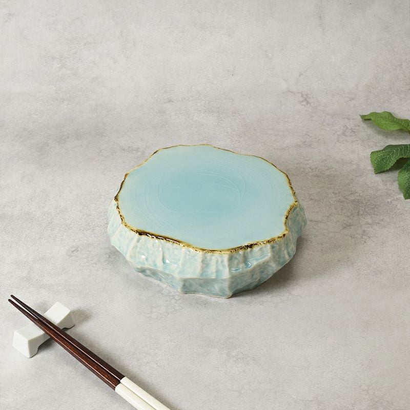 ロックプレート 小 18.5cm マリンブルー