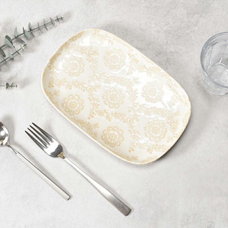 変形皿 24cm ロイヤルレース