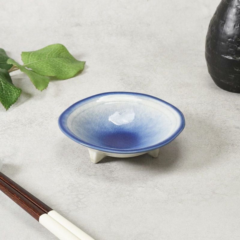 三ツ足鉢 小 10cm 湖