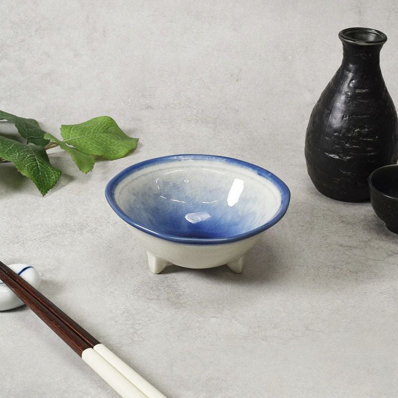 三ツ足鉢 中 11.5cm 湖