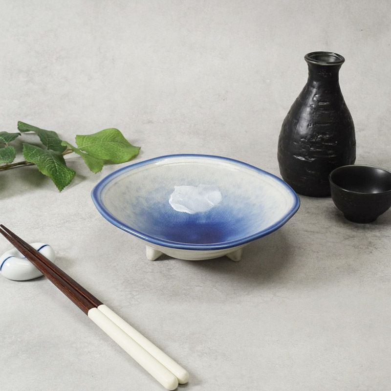 三ツ足鉢 大 15.5cm 湖