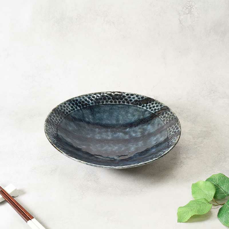 大鉢 25.5cm 槌目型 銀波