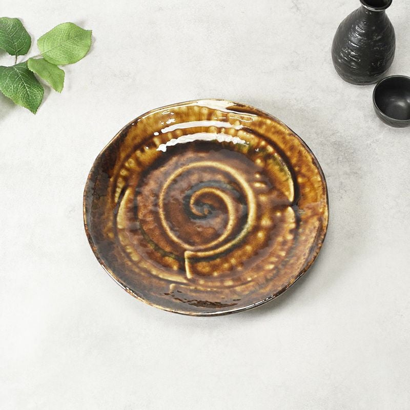 大皿 24.5cm うず型 焦がれ